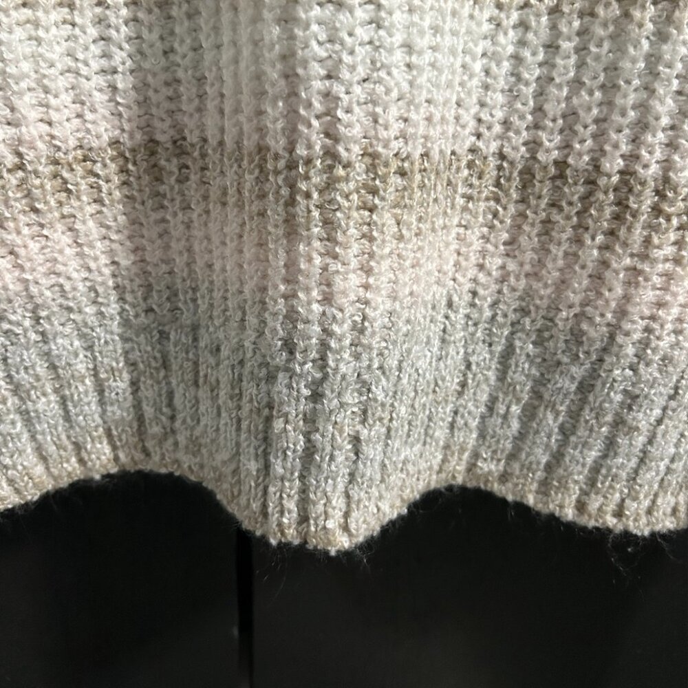 Ady P Striped Knit Sweater Scoop Neckline Women's Size L - Picture 4 of 9